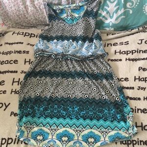 Derek Heart Vintage Pattern Dress